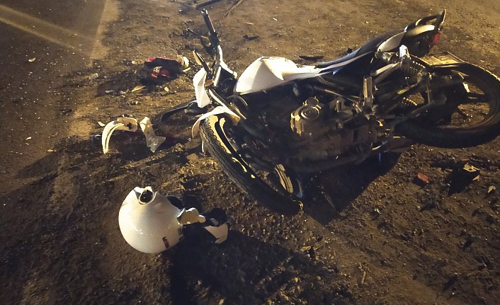 Trafik kazasında motosiklet sürücüsü ağır yaralandı