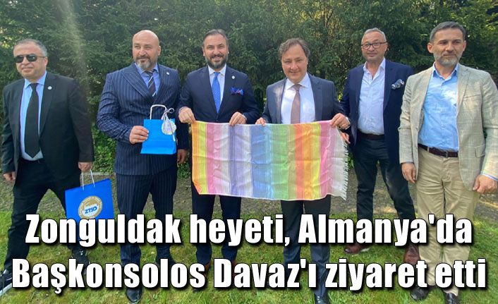 Zonguldak heyeti, Almanya'da Başkonsolos Davaz'ı ziyaret etti
