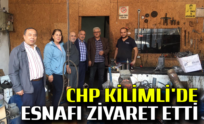 CHP Kilimli'de esnafı ziyaret etti
