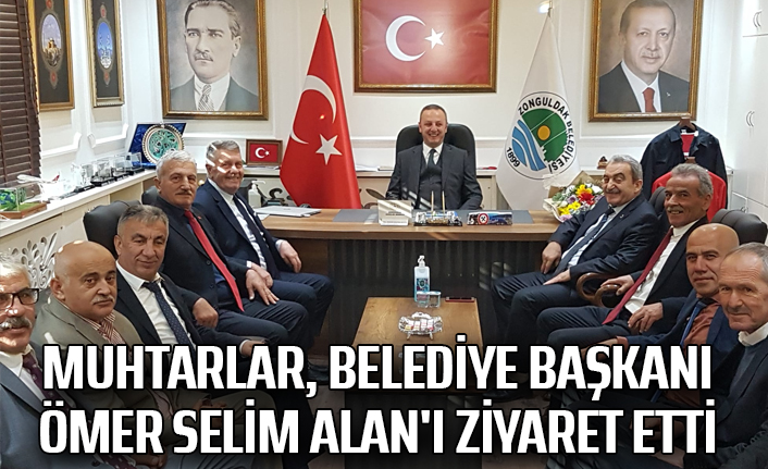 Muhtarlar, Belediye Başkanı Ömer Selim Alan'ı ziyaret etti