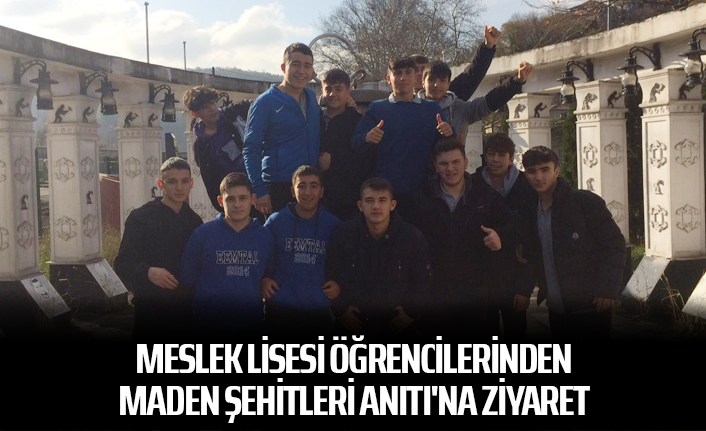Meslek Lisesi öğrencilerinden Maden Şehitleri Anıtı'na ziyaret