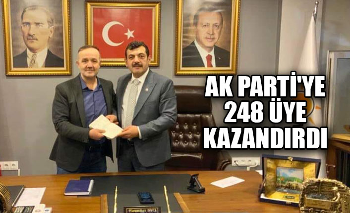 AK Parti'ye 248 üye kazandırdı
