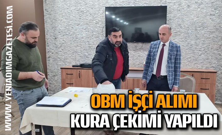 Zonguldak OBM işçi alımı kura çekimi yapıldı