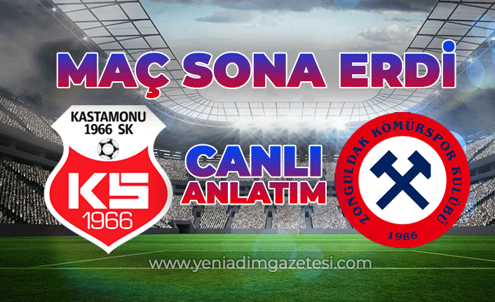 Kastamonuspor - Zonguldak Kömürspor maçı sona erdi (CANLI ANLATIM)