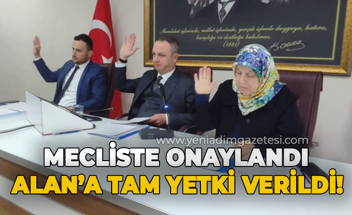 Mecliste onaylandı: Ömer Selim Alan'a tam yetki verildi